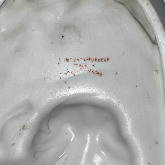 VTG Made In Occupied Japan Victorian Couples Bisque Wall Plaques Hangings Lot 5 - Picture 10 of 15